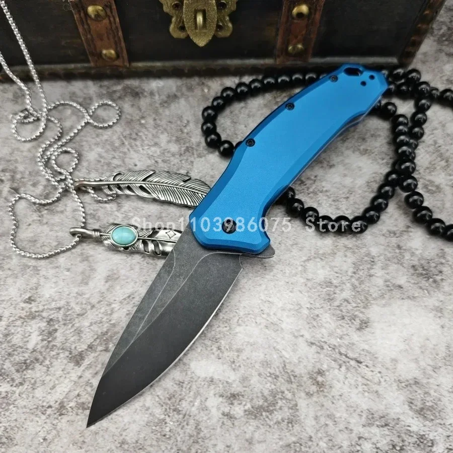 

KS 1786, синий портативный складной нож с лезвием 8Cr13Mov, алюминиевая ручка, поясная сумка, аварийный инструмент, нож для выживания на открытом воздухе