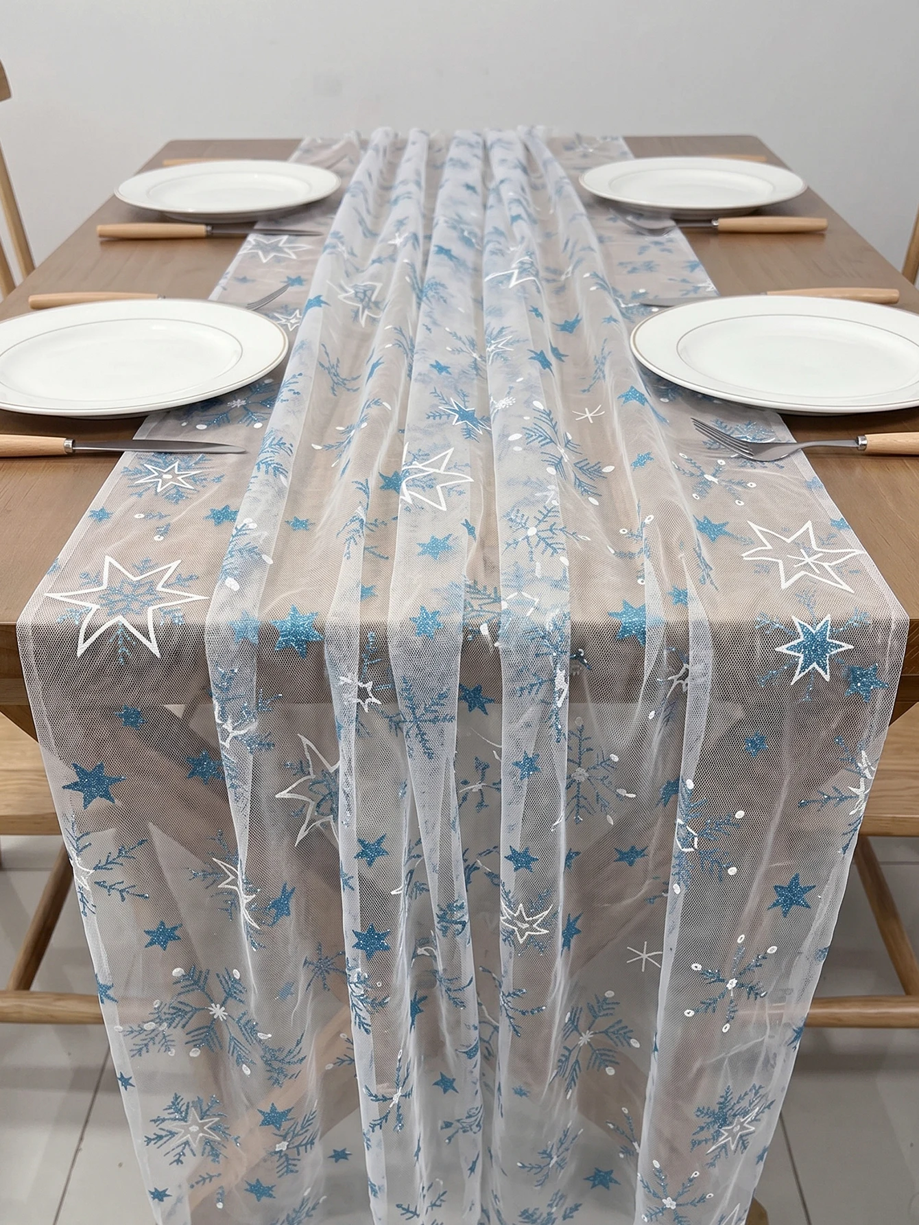 Camino de mesa de tela transpa - Christmas Table Runner reseña y precio