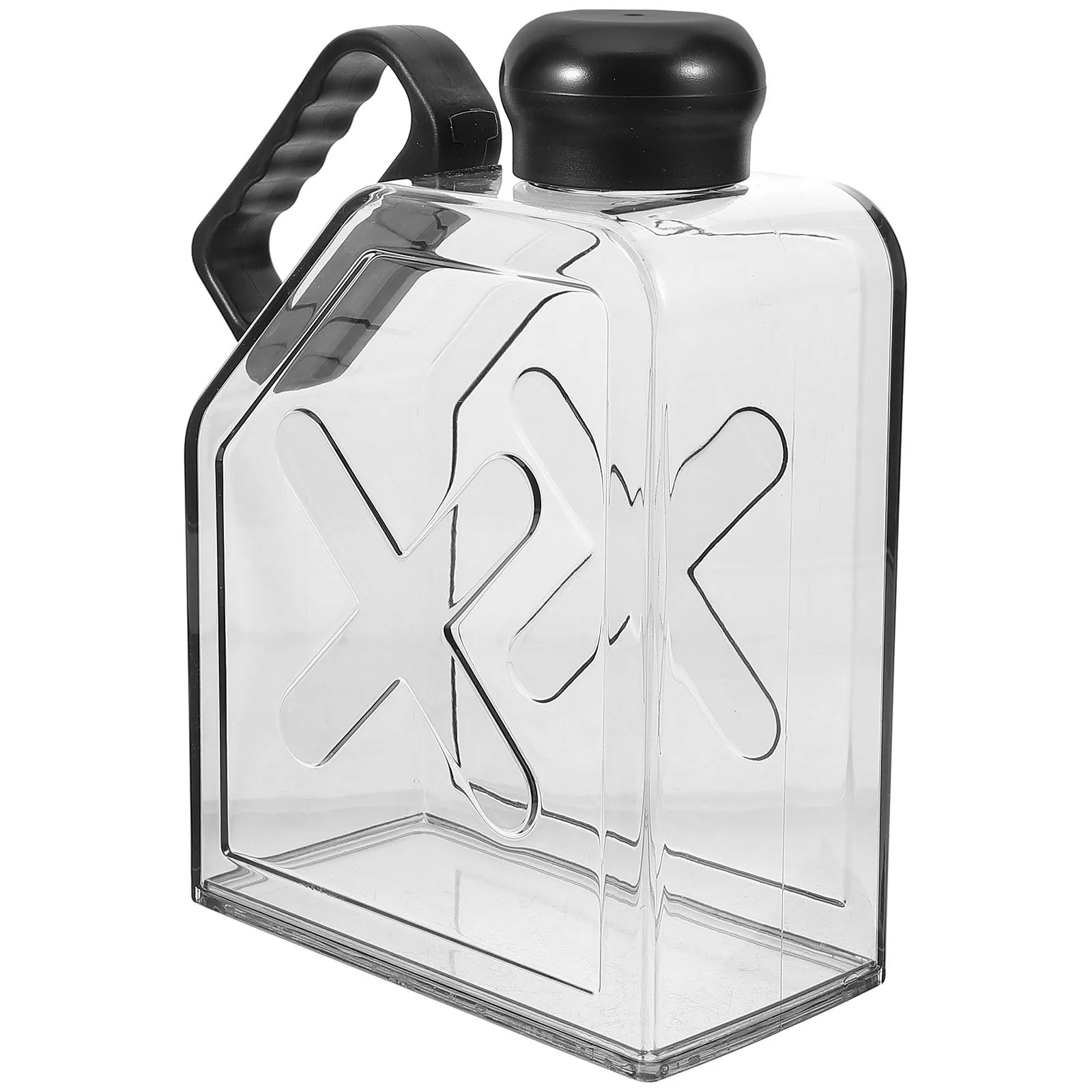 زجاجة مياه مسطحة مانعة للتسرب، قارورة سفر بلاستيكية متينة، غلاية مياه محمولة قابلة لإعادة الاستخدام، حاوية شرب للياقة البدنية في الهواء الطلق