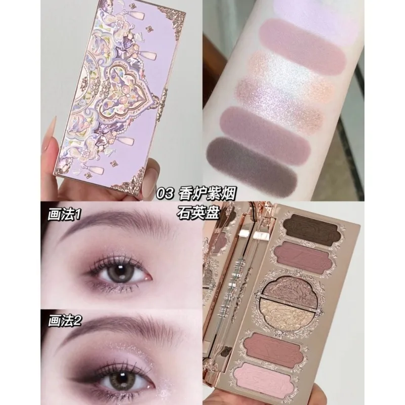 フラワーノウズリトルエンジェル 6 色アイシャドウマットシマーパールグリッター防水高着色ロングラスティングメイクアップ