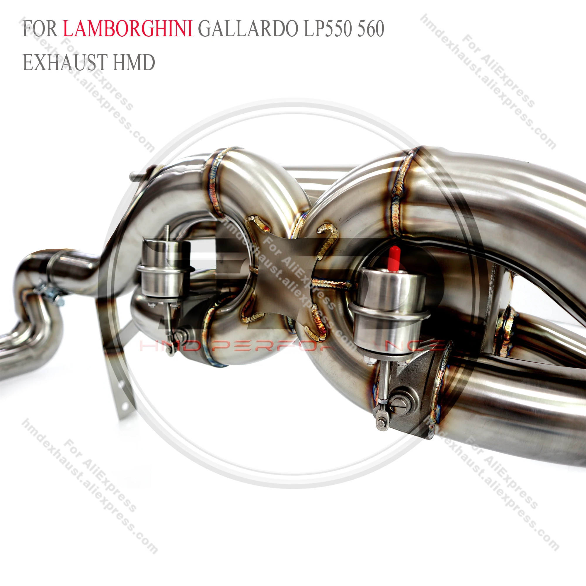 

HMD Hot Sale Performance Stainless Steel Exhaust Catback For Lamborghini Gallardo LP550 560 570 Racing Pipes With Valve
