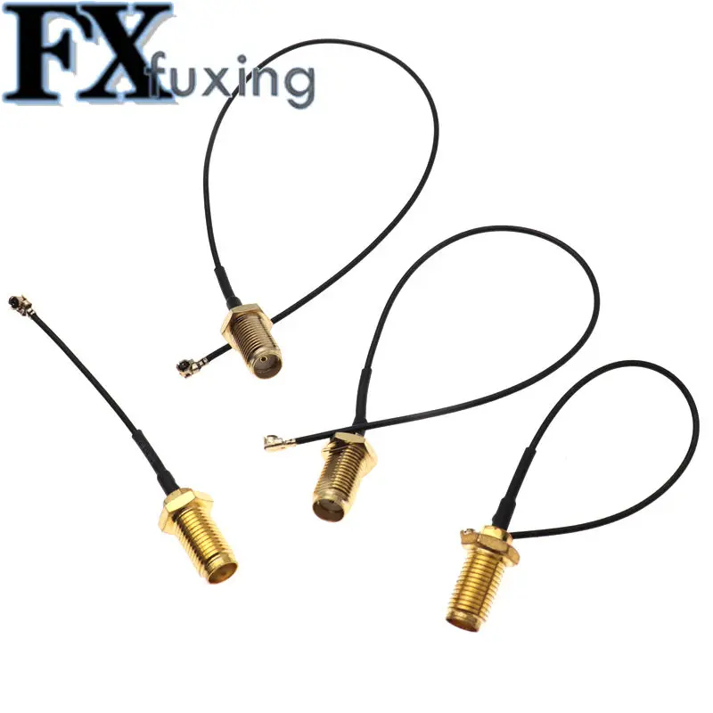 5pcs IPX UFL to SMA Extension Pigtail Cable SMA Female to IPX RF Adapter Cable 1.13mm IPX to SMA Female Extension Cable 5CM 10CM