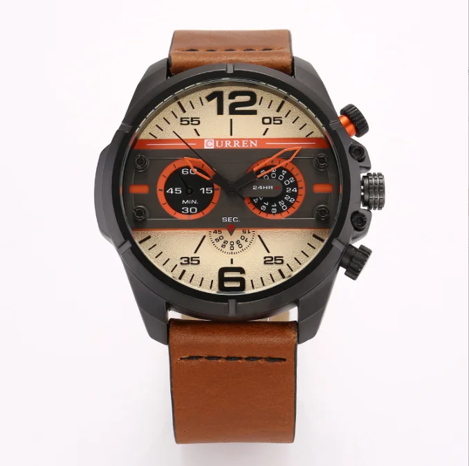 

Fashion Calendar Men's Watch Belt Quartz Watch men's watch wristwatch timer leather strap