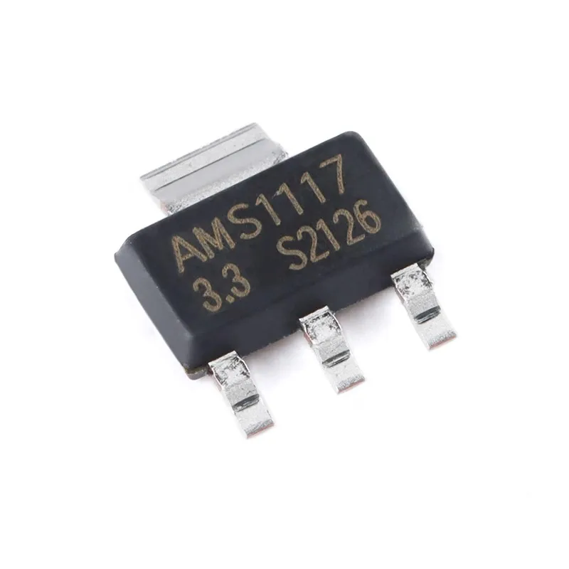 50PCS AMS1117 Series 1117 1.2V 1.8V 2.5V 3.3V 5V ADJ SOT-223 LM1117 LD1117 1A SMD LDO LOW Dropout Linear Voltage Regulator IC