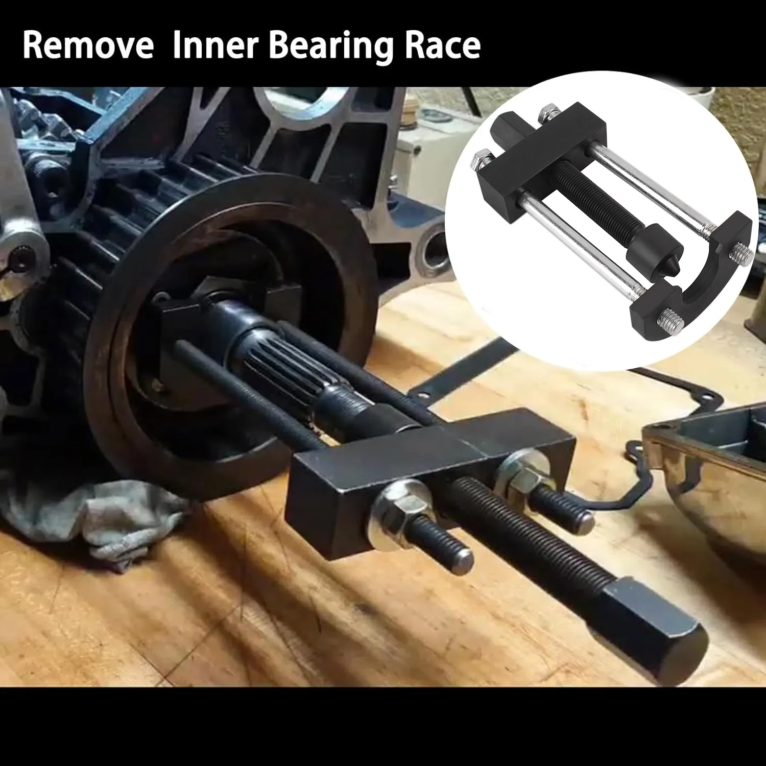 

Motorcycle Mainshaft Bearing Inner Race Installer & Puller Tool 34902-84 For Harley Electra Street Glide Road King Dyna Softail