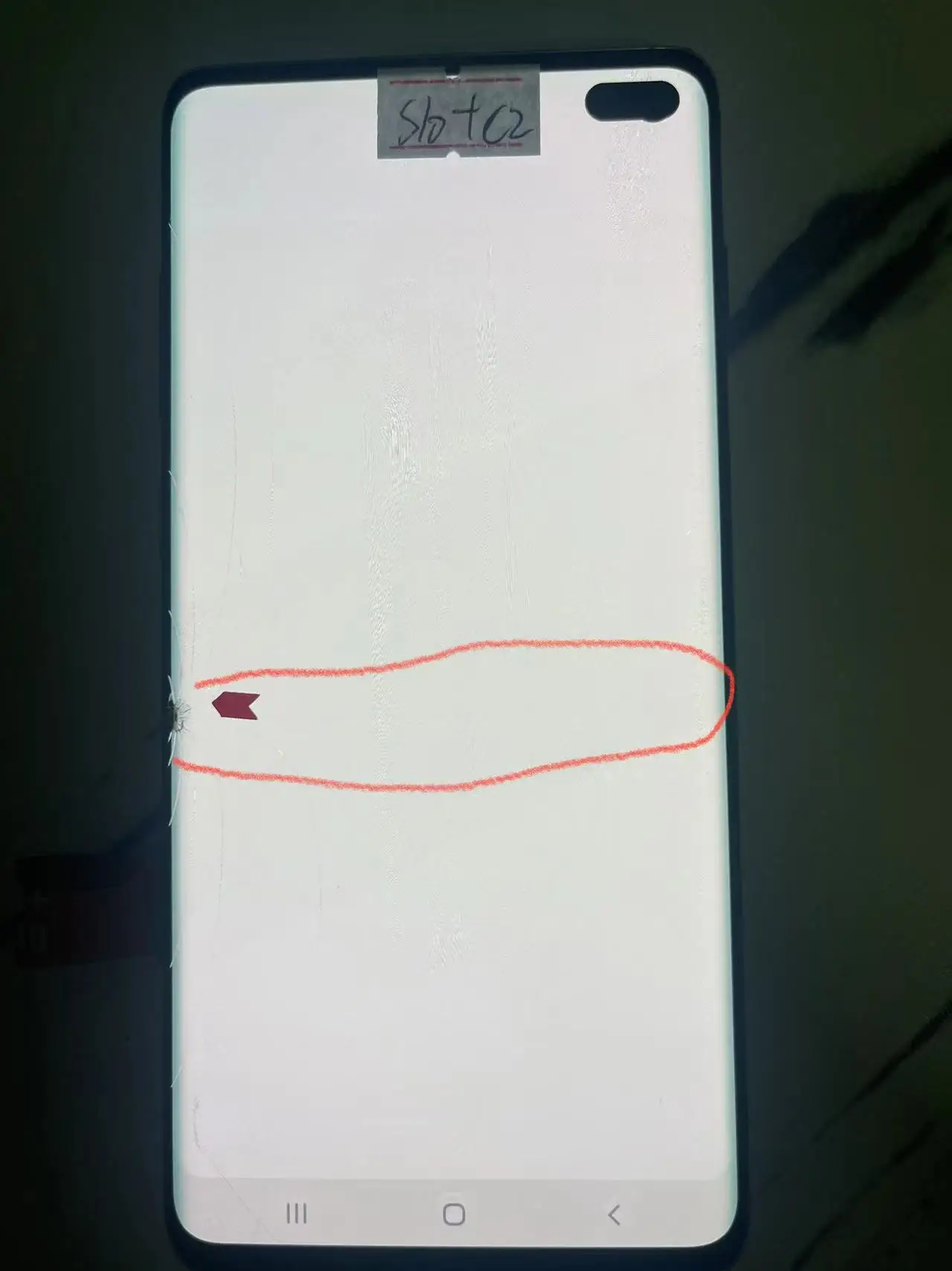 AMOLED LCD Screen for Samsung S10Plus, Broken Glass Touch, Super Dotted Line, Good Touch Function, A Many Small Classes