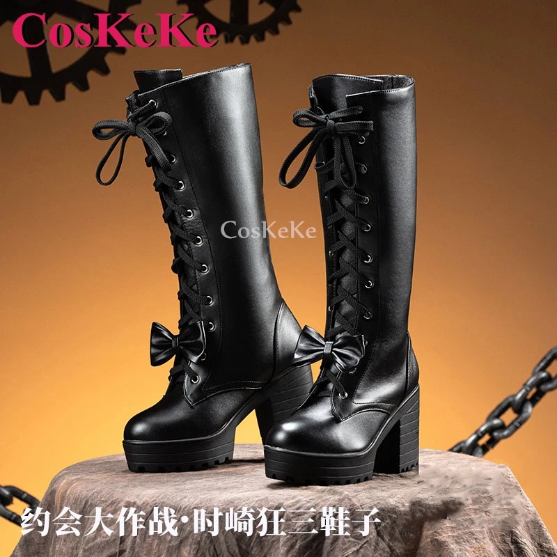 

CosKeKe Tokisaki Kurumi Shoes Cosplay Anime Date A Live Fashion High Tube Boots Halloween Party Role Play Accessories New