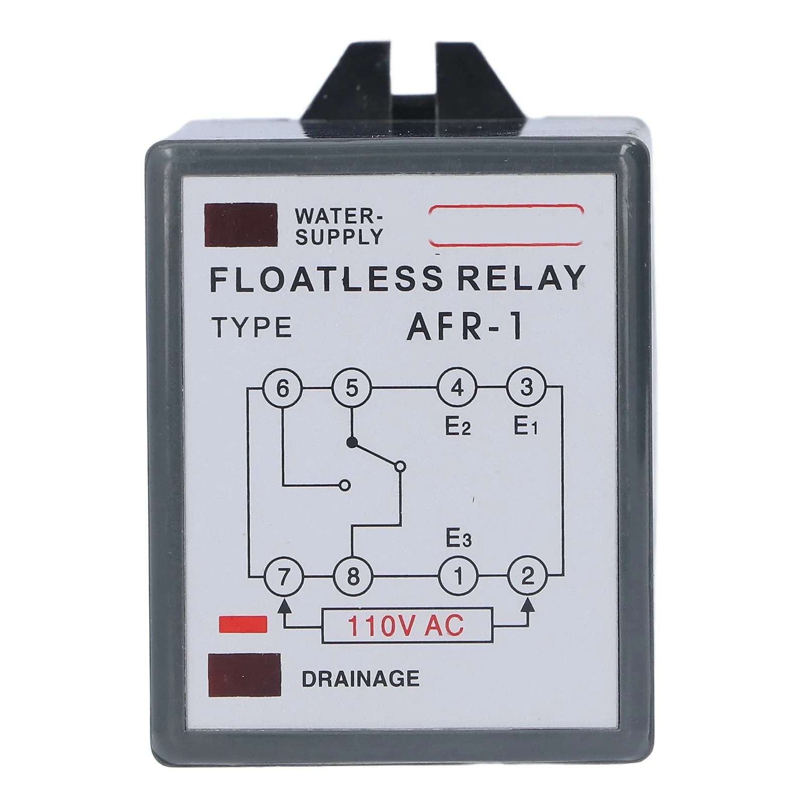 Liquid Level Controller Floatless Relay High Contact Capacity Water Level Switch AC 110V AFR‑1