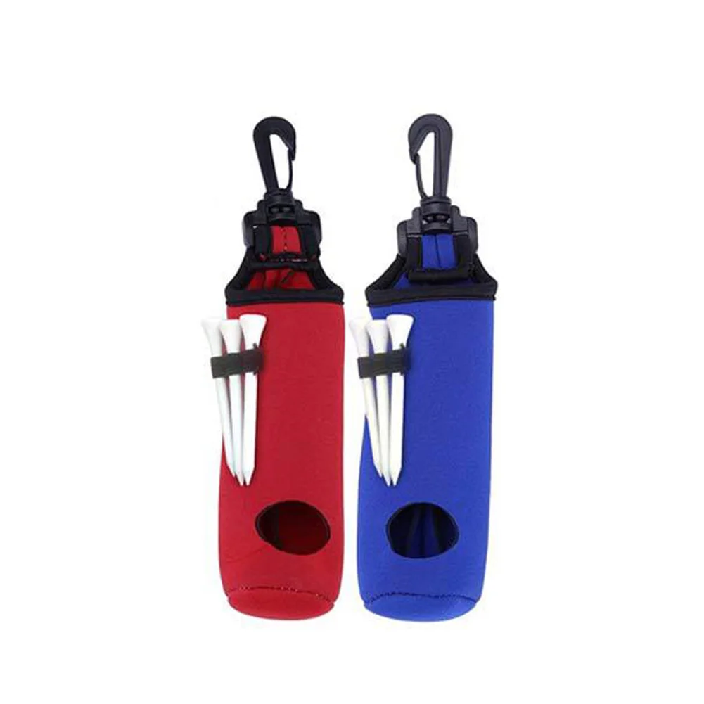 Bolsa de neopreno para bolas de Golf, bolsa de transporte con Clip para cinturón, accesorios de regalo para hombres y mujeres, 21cm/8,27\