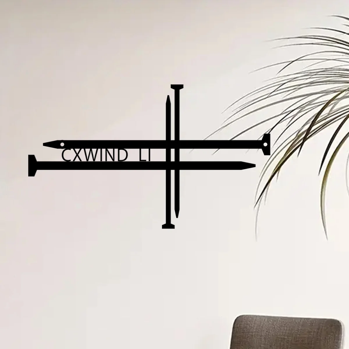

Customized Personalized Metal Christian Catholic Religious Holy Bible Scripture Chapter Verse Horizontal Crucifixion Nails