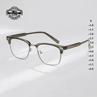 Gafas multifocales de lujo personalizables para mujer, anteojos de lectura con luz azul, Unisex, dioptrías, hipermetropía ultraligera