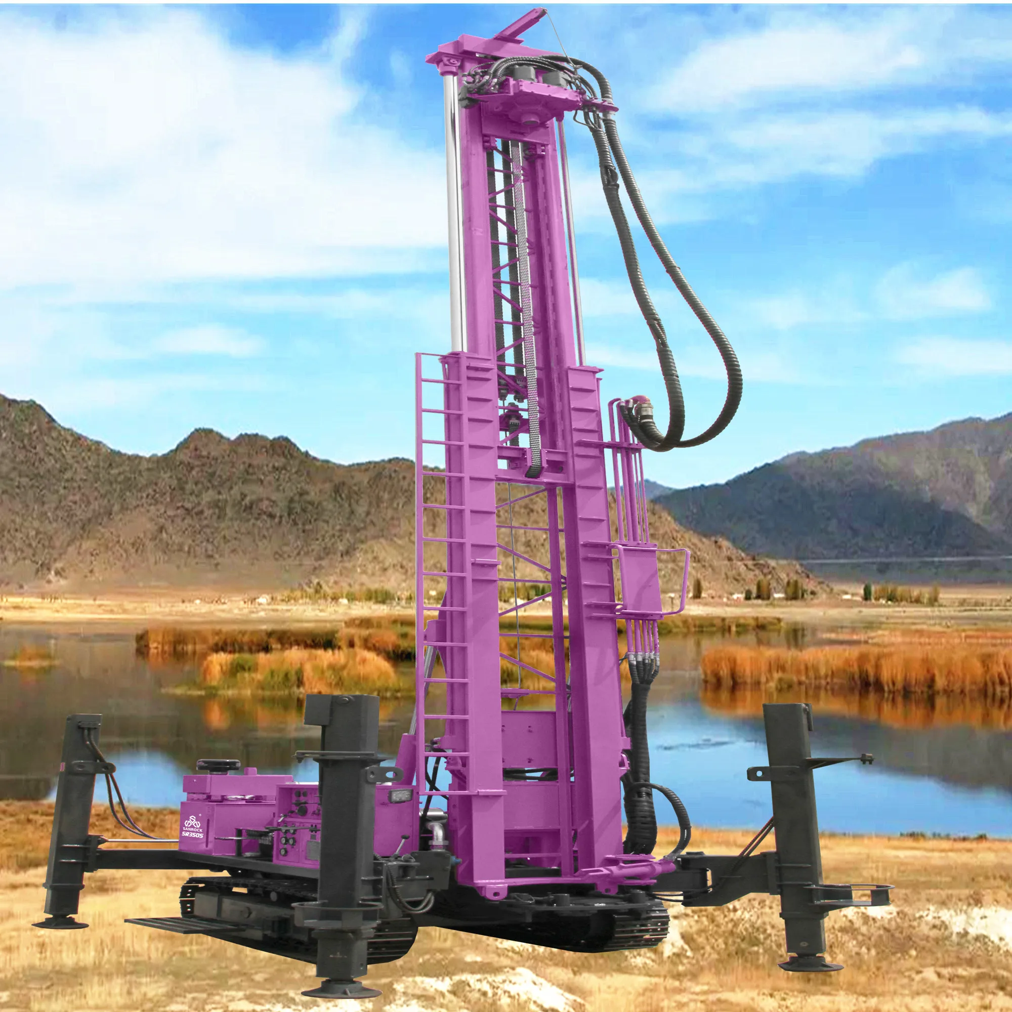 Macchina idraulica dell'impianto di perforazione del pozzo d'acqua della perforatrice del pozzo dell'acqua della piattaforma di perforazione del pozzo dell'acqua 2025 1000m