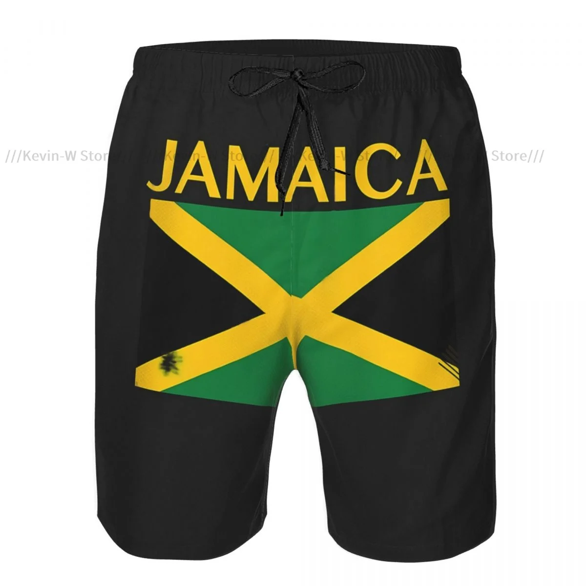 Mens Quick-drying Beachwear Jamaica Flag Swimsuit Men 2024 Bathing Suit Summer Men's Swimwear