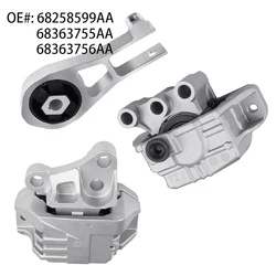 3Pcs Engine Motor & Transmission Mount For Jeep Compass 2.4L 2017-2020 Replacement for 68258599AA,68363755AA,68363756AA