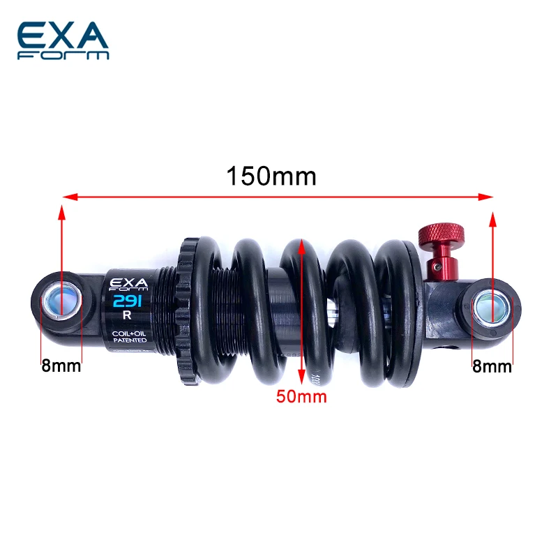 KS EXA Form 291R Bike Shock Absorber 125 150 165 mm Adjustable Rear Shocks for MTB Electric Scooter Motocycles Parts 썸네일 3