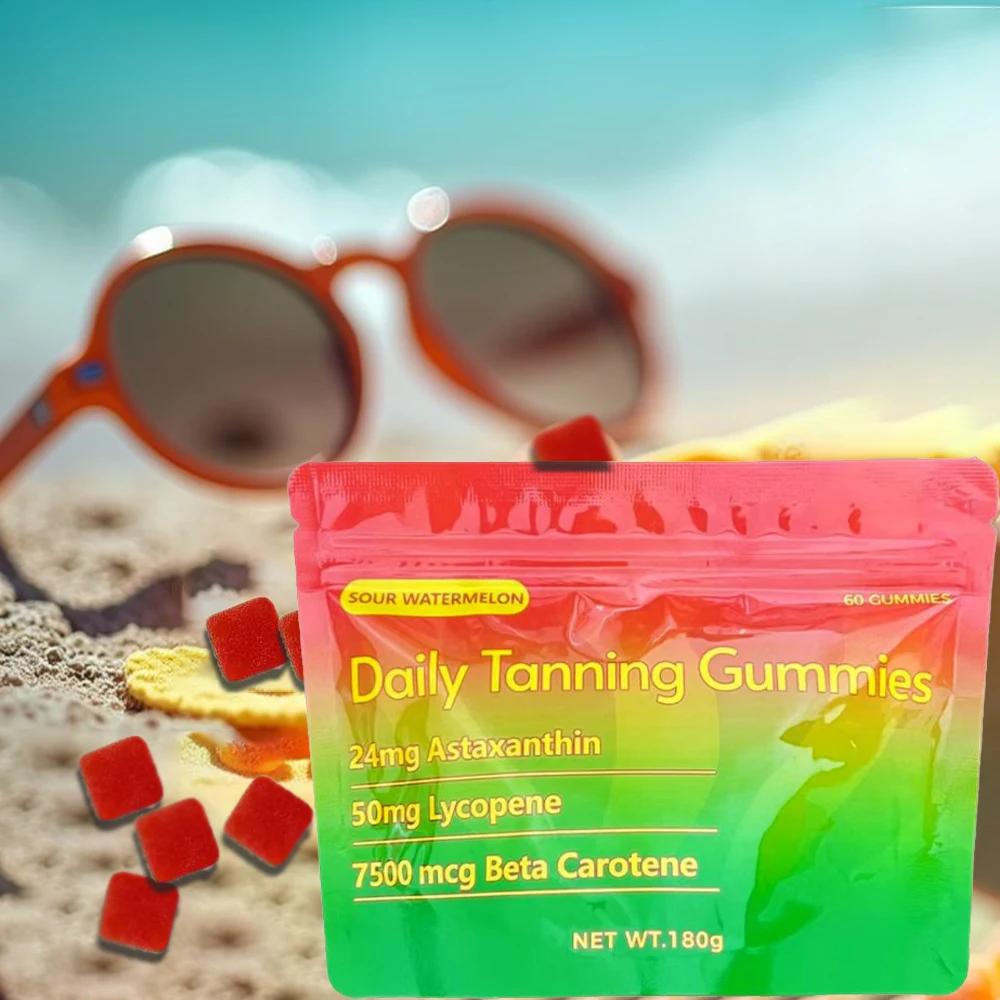 

Жевательные конфеты для загара для женщин и мужчин | Биологически активная добавка для загара с астаксантином, ликопином и мультивитаминами | Сияние кожи и увлажнение