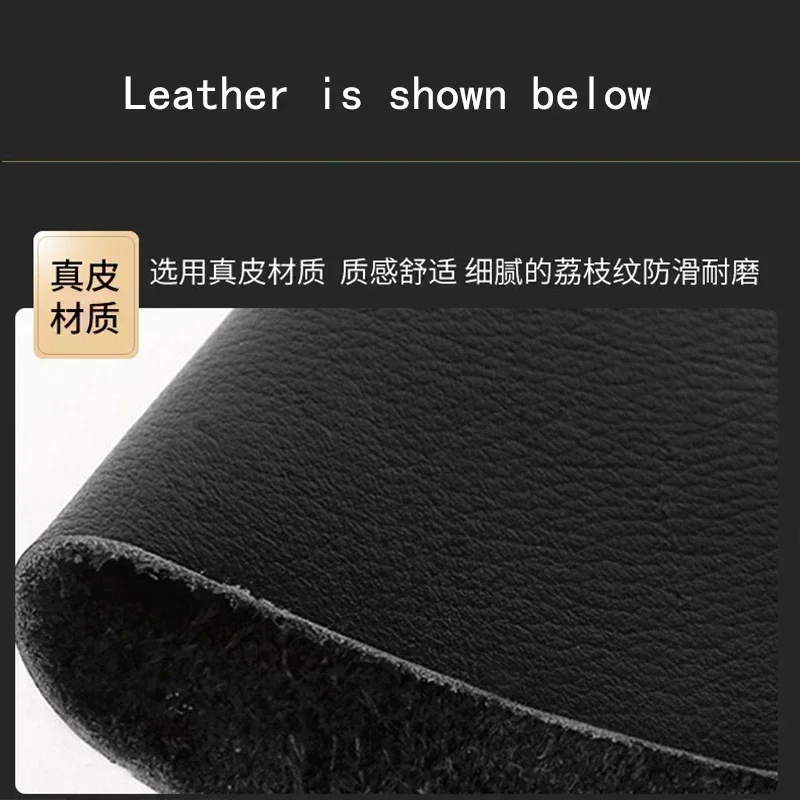 Leather for Land Rover Range Rover Velar 17-22 Range Rover Evoque 2020 Discovery Sport Hand Sewing Car Steering Wheel Cover