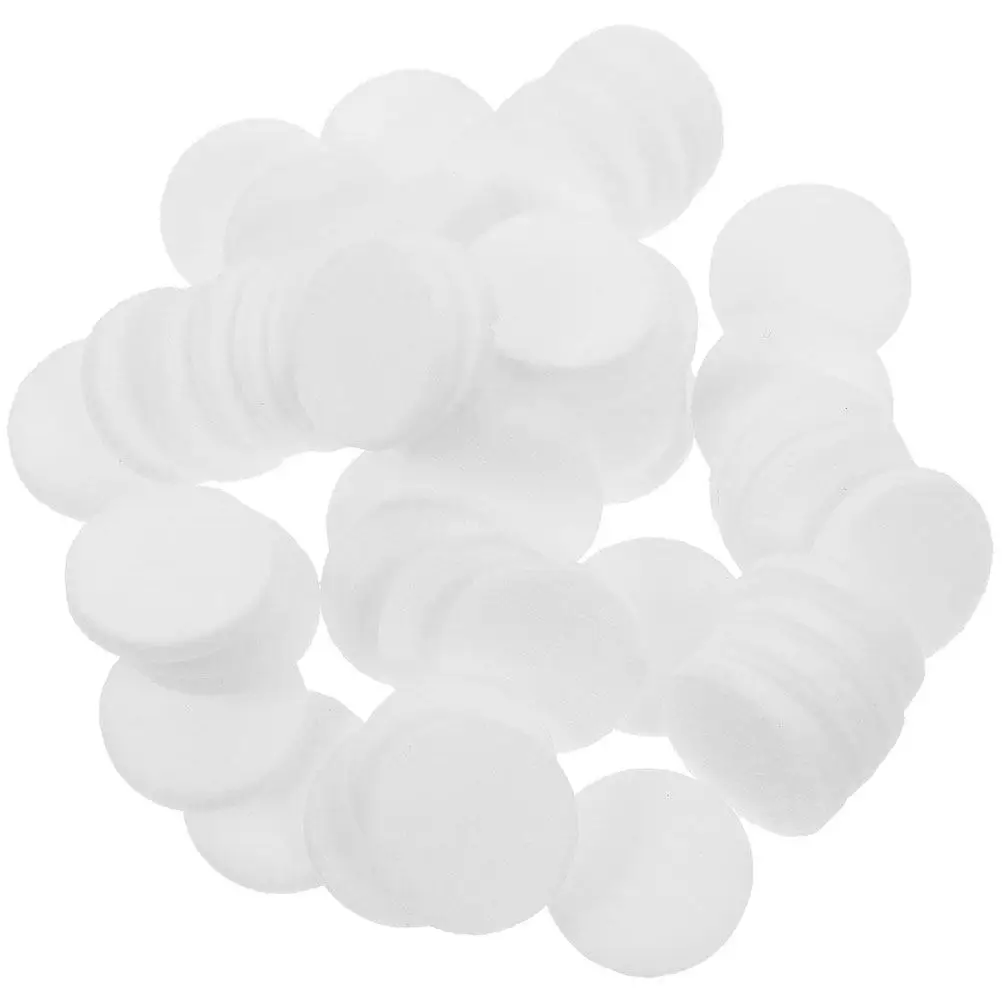 100Pcs Cotton Essential Oil Diffuser Pads Long-Lasting Aroma Release Round 20Mm Enhances Aromatherapy Necklace Bracelet Car