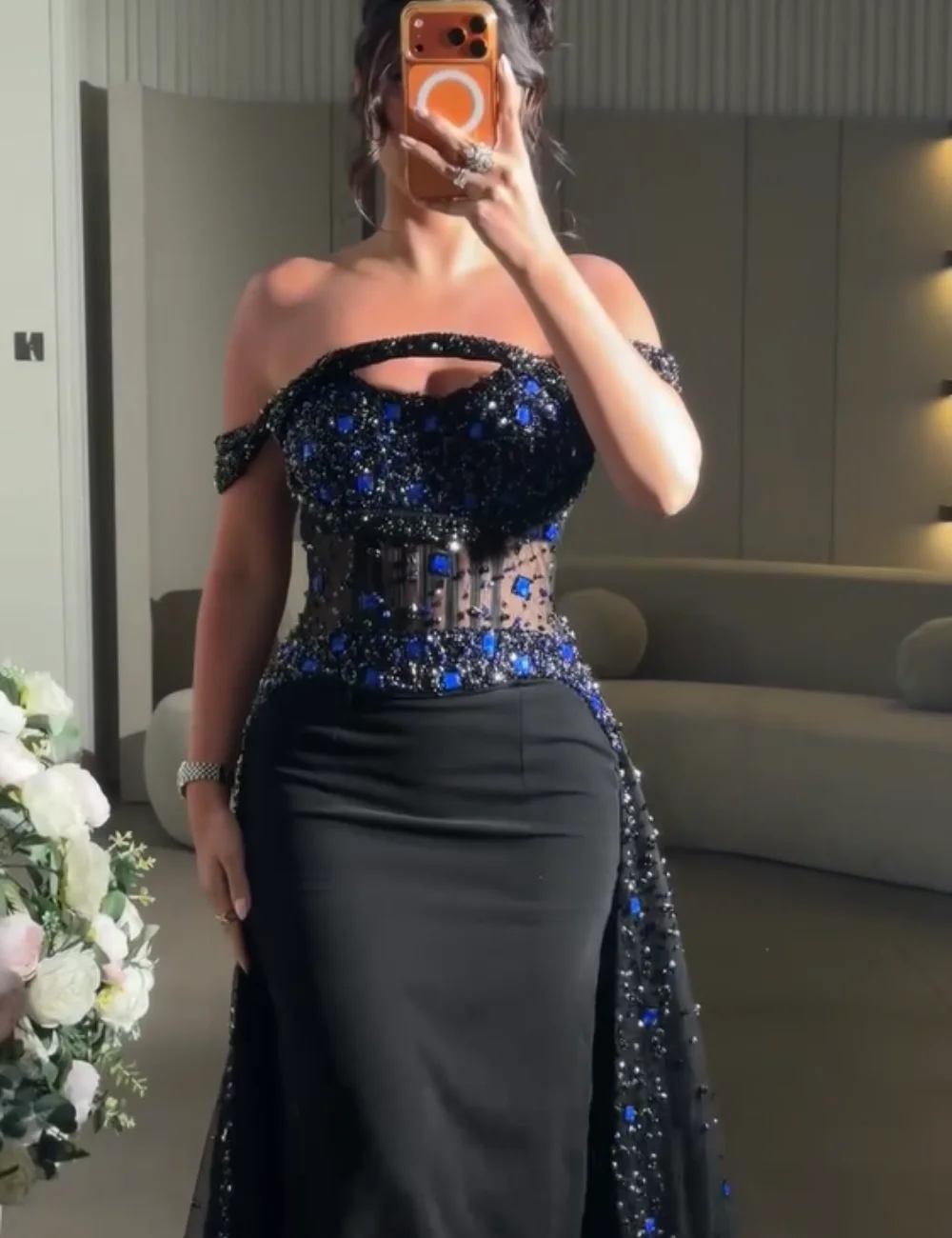 Maßgeschneiderte, exquisite Jersey-Kleider mit Paillettenmuster, Meerjungfrauen-Stil, schulterfrei, lang, maßgefertigt für besondere Anlässe, Promi-Kleider, Pastellfarben