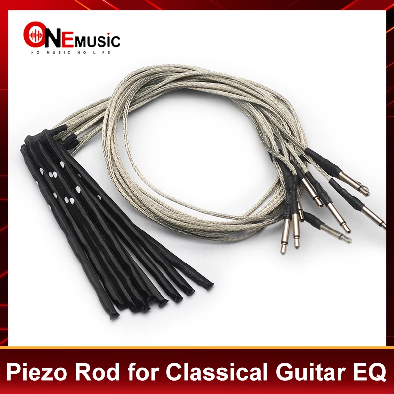 10 Stück Piezo-Stäbe für klassische Gitarren, Equalizer, Gitarren-EQ, 71 mm, Piezo-Musikinstrument-Zubehör