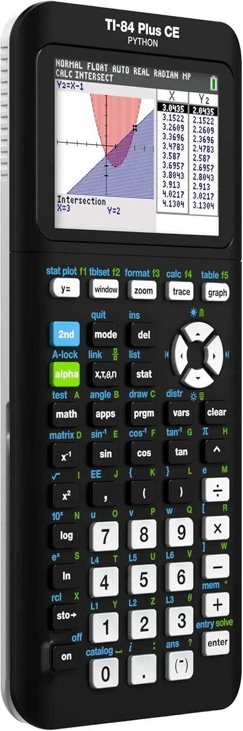 

Цветной графический калькулятор TI-84 Plus CE, черный