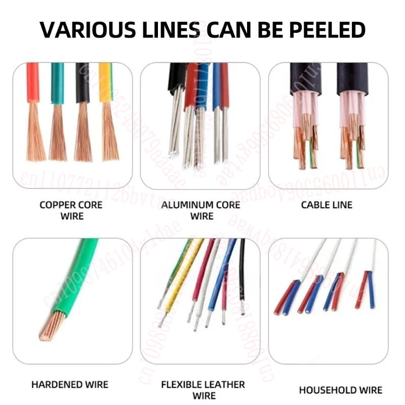 1-70mm2 آلة تجريد الأسلاك النفايات النحاس كابل مقشرة التلقائي 6 حفرة آلات متجرد