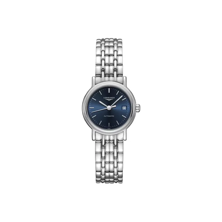 LONGINES Fashion Collection Mechanical Movement Women's Watch 25.5mm Blue Dial Stainless Steel Case L4.321.4.92.6