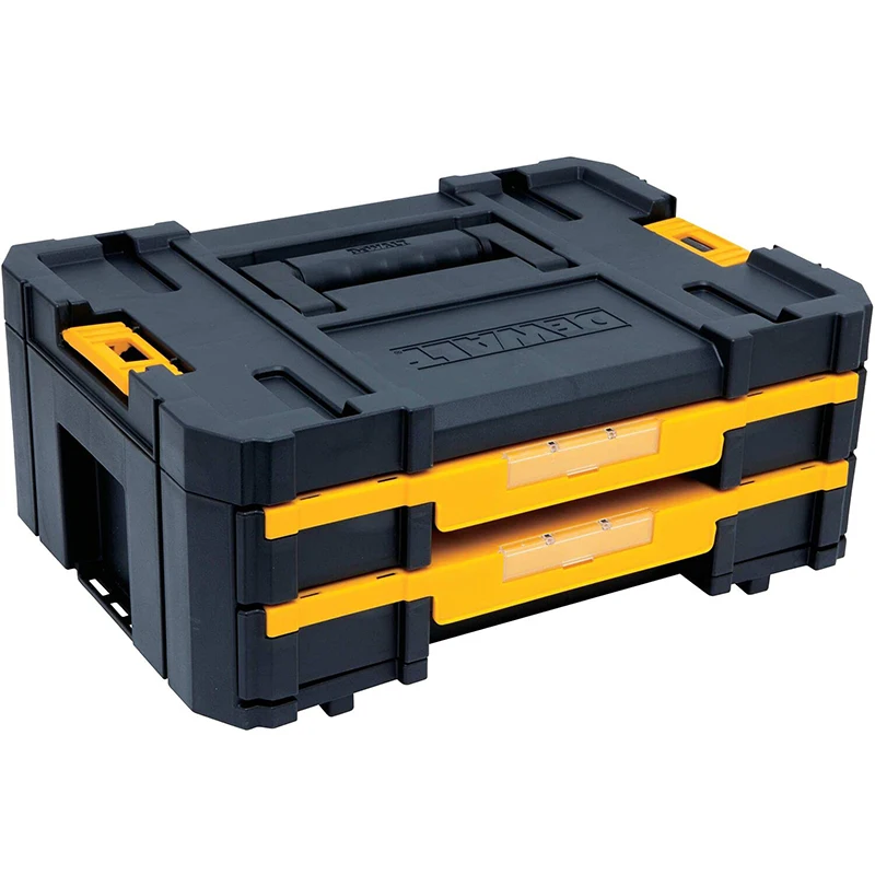 DEWALT DWST17804 TSTAK Tool Storage Organizer Double Drawers Carrying and Storing Parts Box Accessories Case