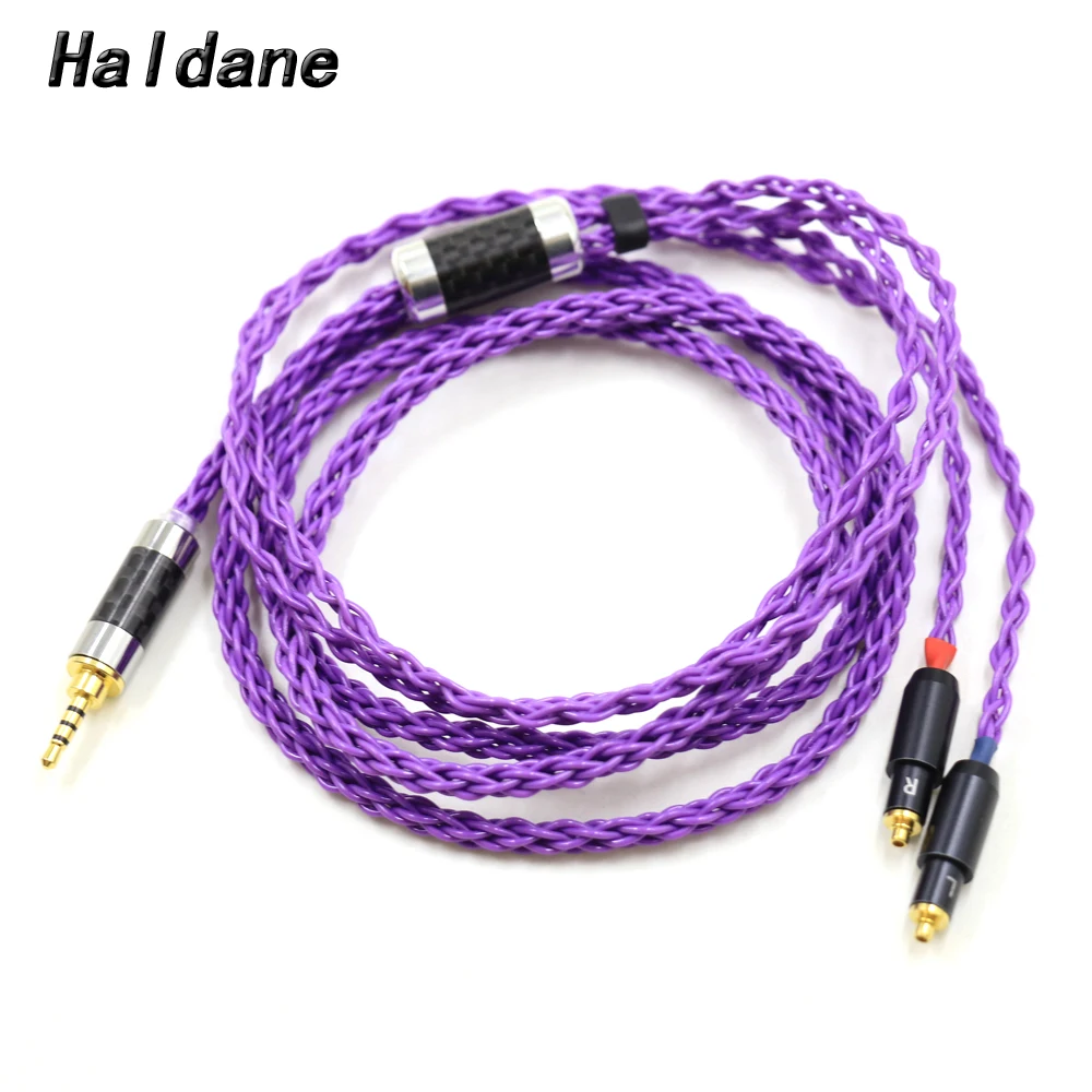 Haldane RolandPurple OCC Single Crystal Silver for SRH1440 SRH1540 SRH1840 Earphones Headphone Cables Cord