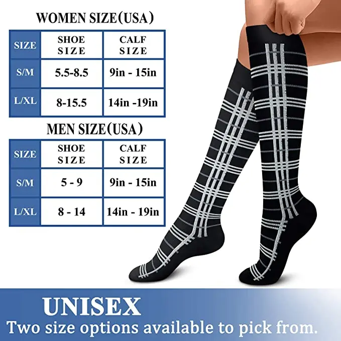 Compression Socks For Varicose Veins Men Women Crossfit Nurses Best Atheletic Football Outdoor Running Hiking Compress Socks