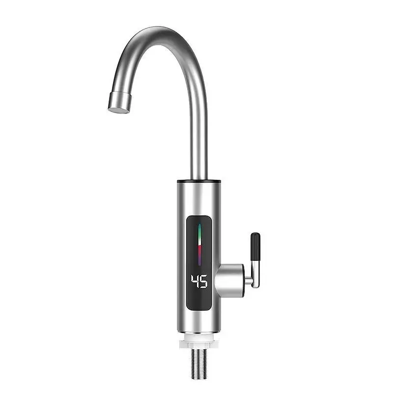 3000W 220V Cold and Hot Kitchen Sink Faucet Multifunctional Stainless Steel 360 °Adjustable Faucet  Rotating Anti Splash Nozzle