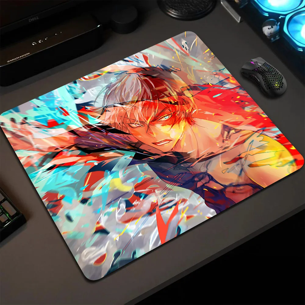 

Todoroki Shoto My Hero Academia Japanese Anime Mousepad Small LockEdge Mouse Pad For Gamers Computer Desk Pad Anti-slip Rubber