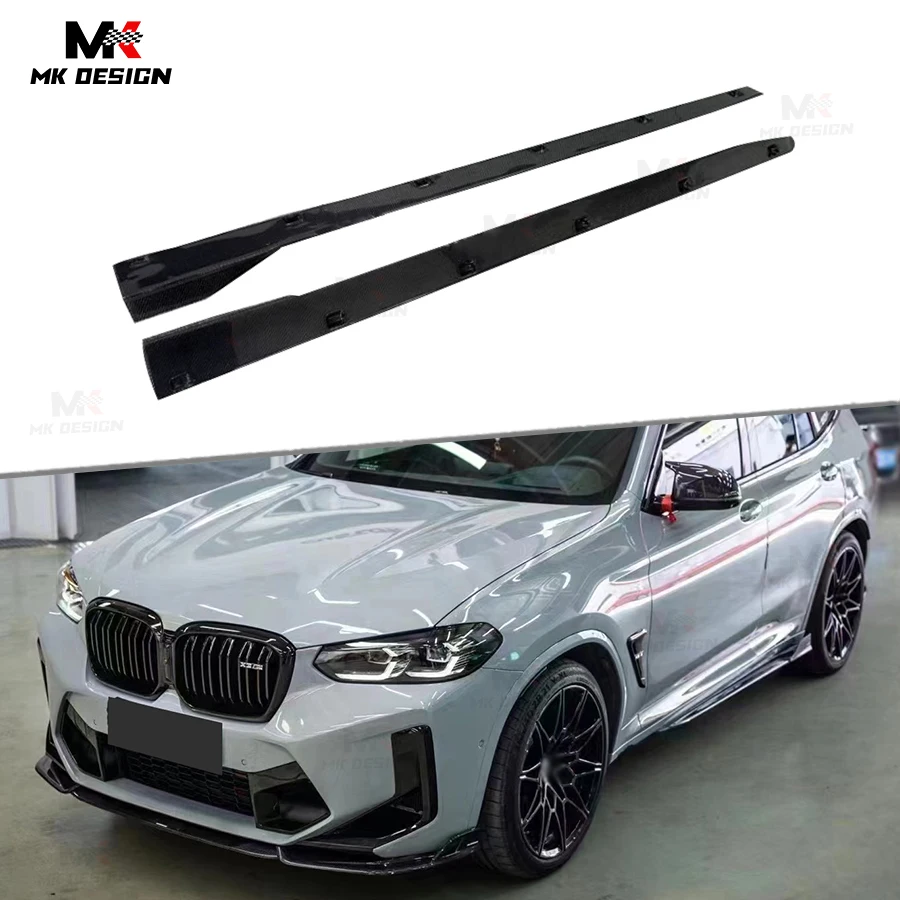 

Carbon Fiber AE Style Side Skirts Extension Lip Aprons for BMW F97 X3M F98 X4M 2022-2024 Side Skirts Trim Body Kit Auto Parts