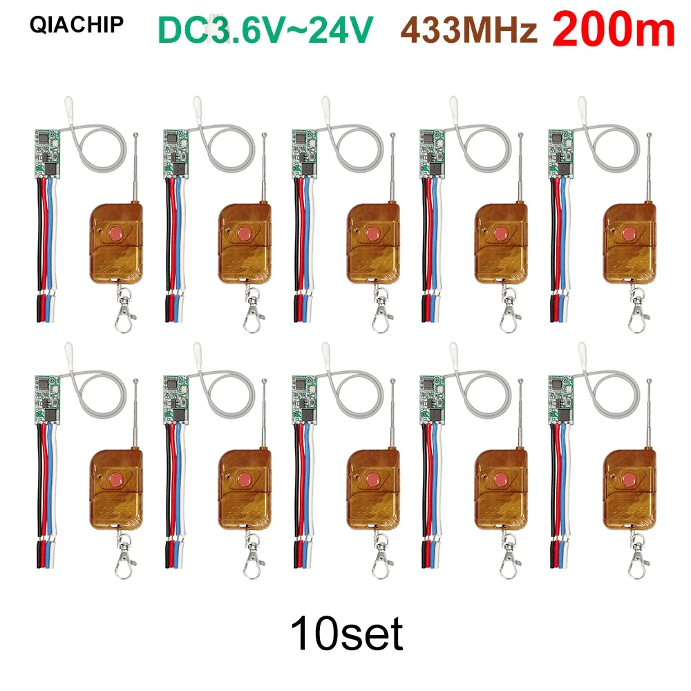 433 mhz Drahtlose RF Fernbedienung DC 3,6 V 5 V 9 V 12 V 24 V 1CH Mini relais Schalter LED Lampe Controller Micro Empfänger Sender DIY
