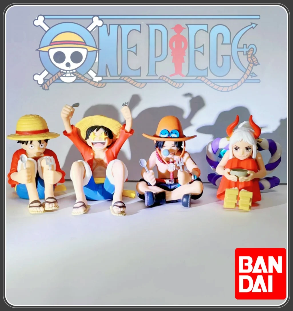 

In Stock Genuine Bandai Gashapon One Piece Machiboke Figure Luffy Ace Yamato 5.2cm Pvc Action Figure Anime Collectible Toy