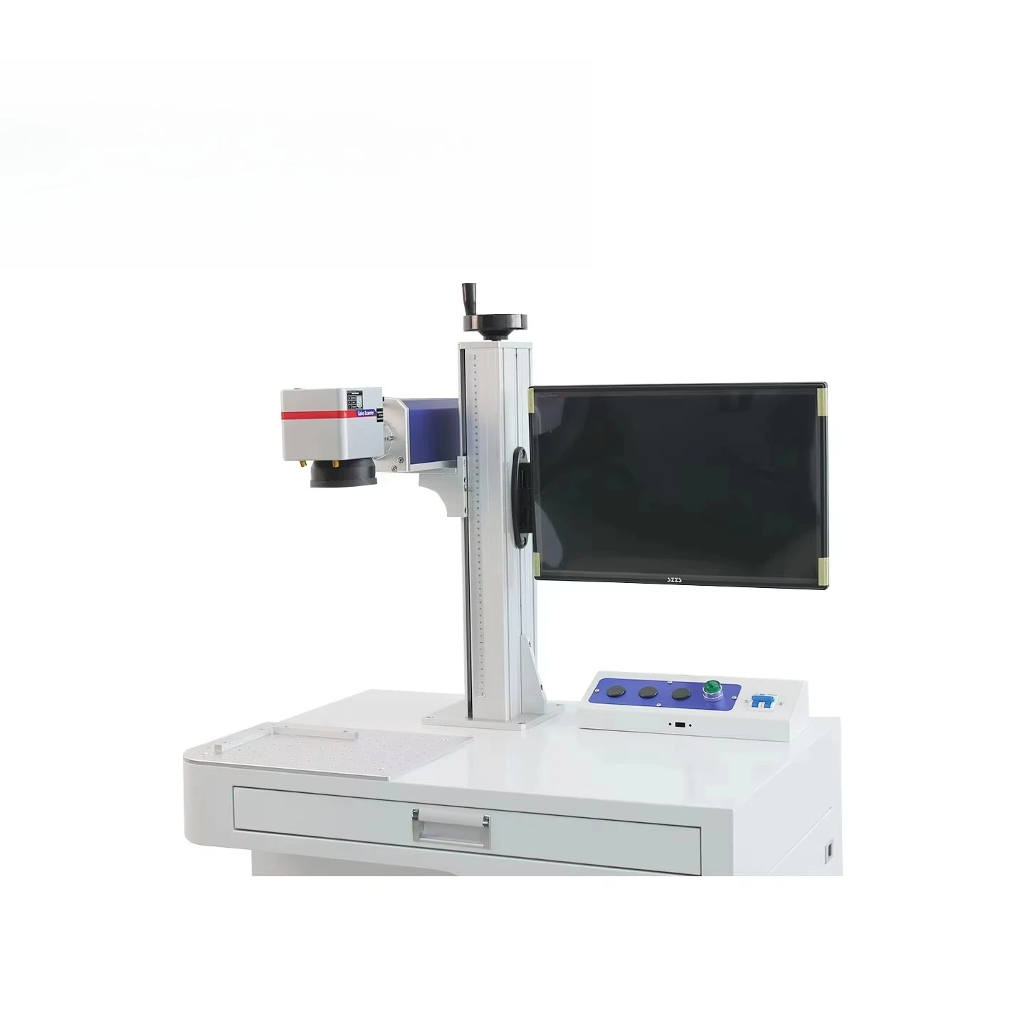 100W Electric Static Fiber Engraving & Cutting System with Engine High-Efficiency Coding for Metal/Plastic