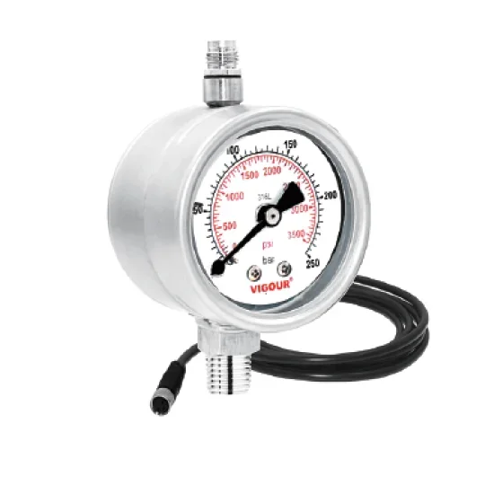 Contact Pressure Gauges with Digital Signal 1/4