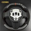 Tesla Model 3 Model Y 2016-2024 무광택 탄소 섬유 스티어링 휠에 적합한 평면 모양 디자인 고품질 Alcantara 맞춤형 2