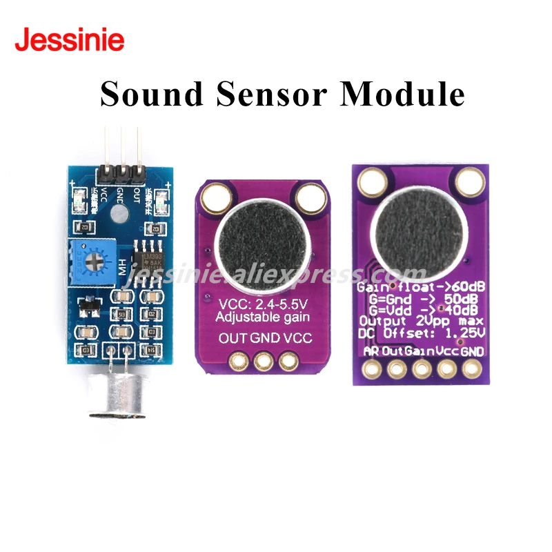 5pcs/1pc Electret Microphone Amplifier Module Stable MAX9814 MAX4466 Sensor for Arduino Auto Gain Detection Control Switch Sound