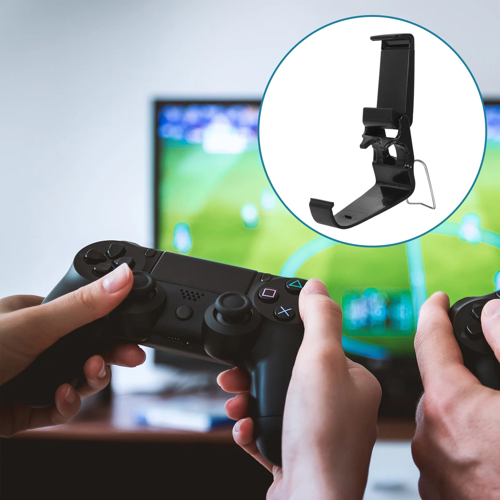 

Game Controller Stand Adjustable Plastic Mount White Bracket Storage for Phone Compatible Stable Secure