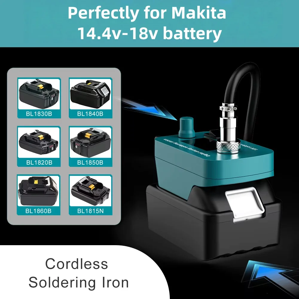 Cordless Soldering Iron For Makita BL1830 BL1850 BL1860 Li-ion Battery Digital Display Quick Heating 60W 18V Welding Power Tool