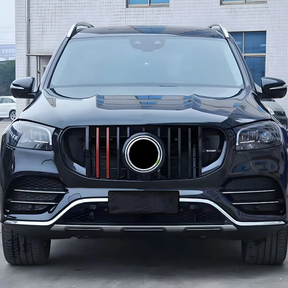 

Front Bumper Grille Hood Grill For Mercedes Benz X167 GLS-Class 2020 2021 2022 GLS450 GLS580 For Brabus Style Racing Grille