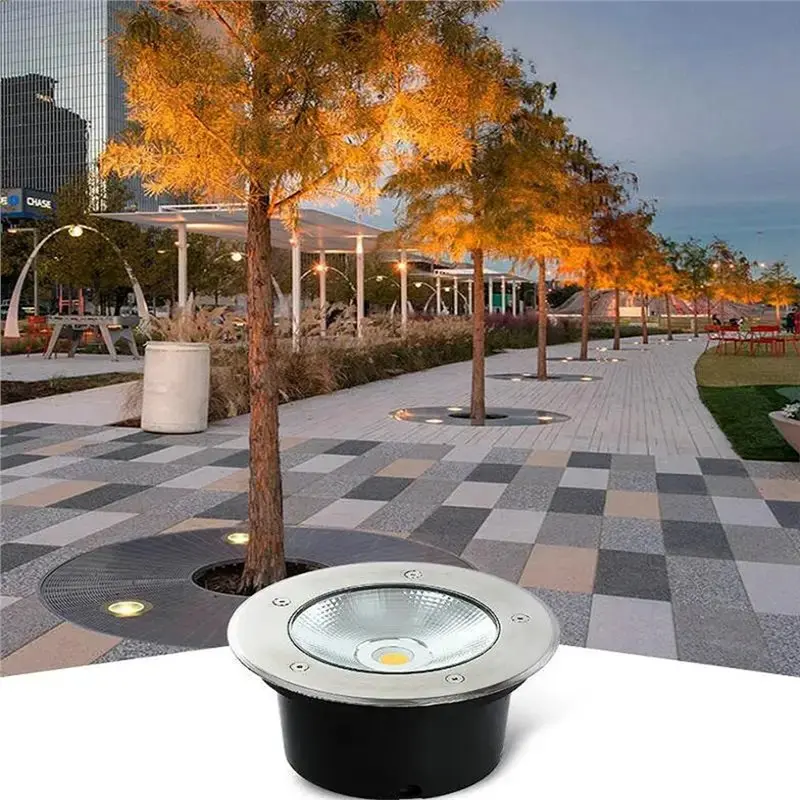 [NEWA76K!】 High Power 30W 85-265V DC12V LED Underground Light For Pathway Deck Floor Spotlight Waterproof