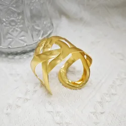 European and American fashion personality multifunctional metal opening exaggerated hollow bracelet minimalist