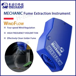 MECÂNICO WINDFLOW-Fume Extração Instrumento, 4-velocidade de ajuste do vento, Microscópio Smoke Machine, Mini Extrator