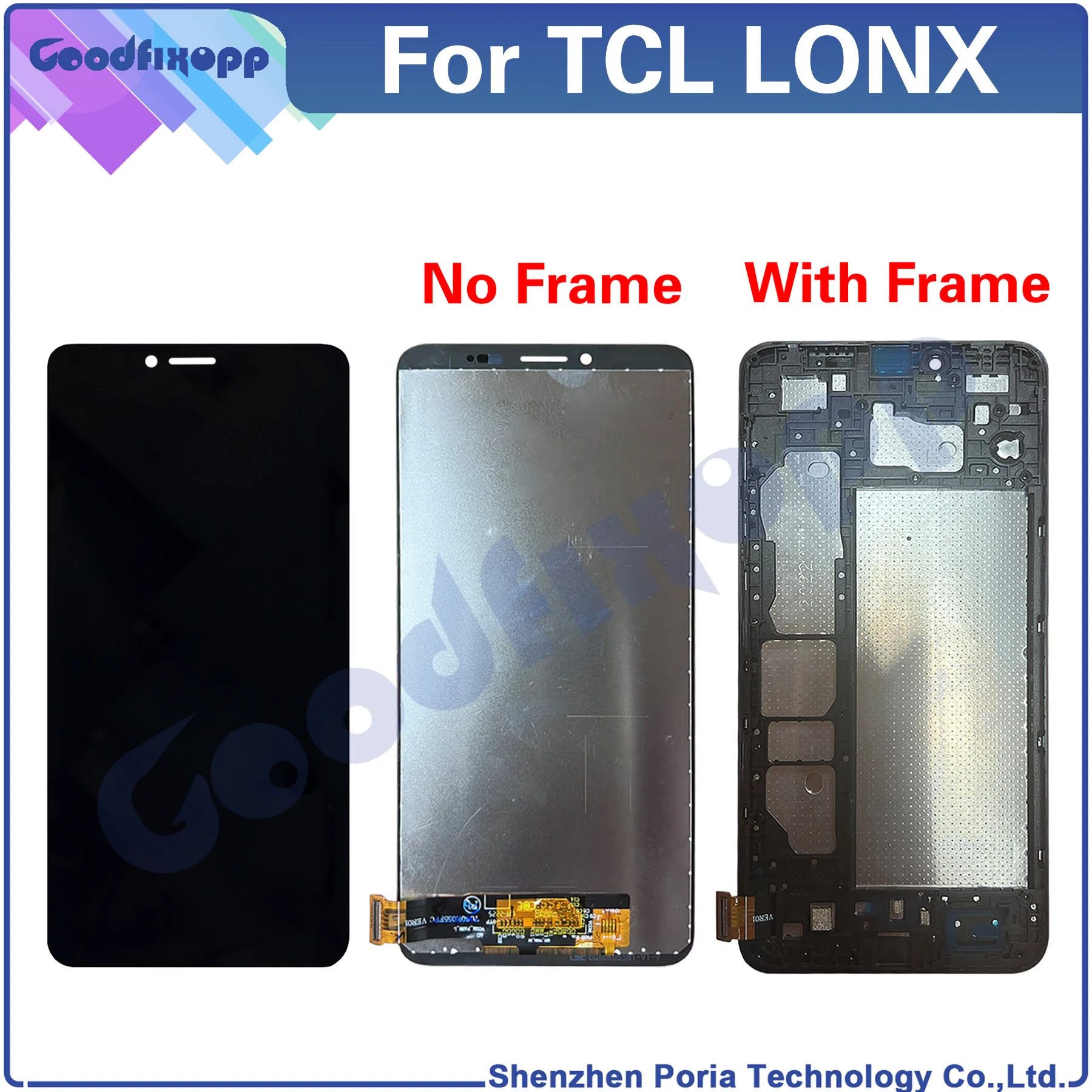 

For TCL LONX LCD Display Touch Screen Digitizer Assembly Repair Parts Replacement