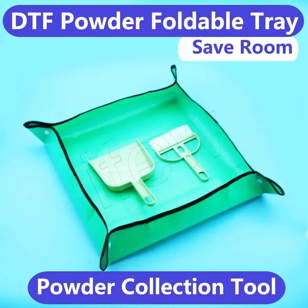 DTF TPU PET Film Hot Melt Powder Foldable Tray Kit For Epson A3+ A3 A4 DTF Powder Glue Collection Tools Shaker Container Tool