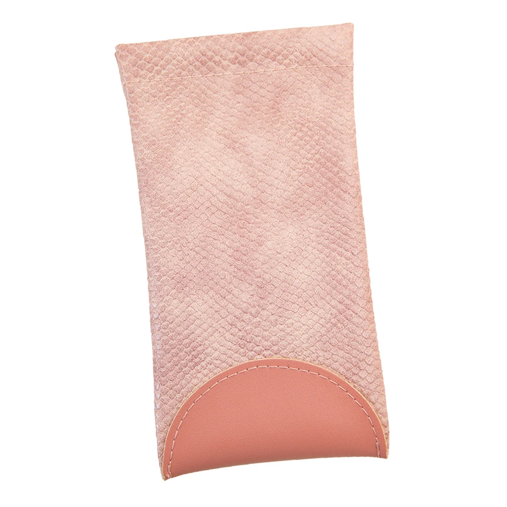 

Glasses Bag Eyeglasses Accessories PU Soft Pouch Pink Travel Storage Wear Resistant Break Resistant Water Proof Durable