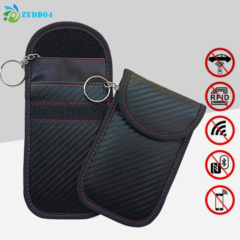 ●1Pcs Car Key Signal Shielding Box Faraday Cage Remote Control Package Keyless Rfid Shielding Package Car Accessories