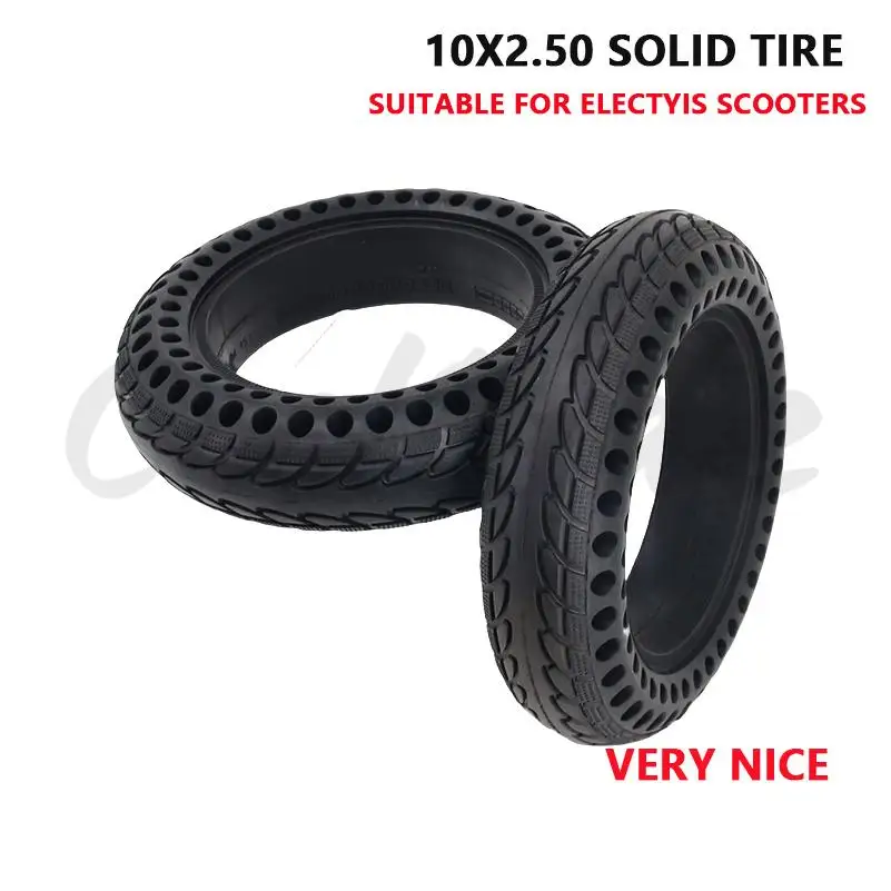 

Good quality scooter solid tire Ding based fetus 10x2.5 for Electric Scooter 10x2.5 Solid non-pneumatic tires for vehicles